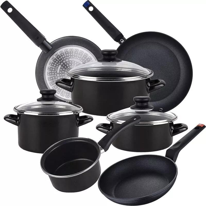 Bateria De Cocina 7 Piezas Magefesa Kenia De Acero Vitrificado Con Juego De Sartenes (20/24/28 Cm) Casa Benetton En Aluminio Forjado En Oferta Bateria De Cocina 7 Piezas Magefesa Kenia De Acero Vitrificado Con Juego De Sartenes (20/24/28 Cm) Casa Benetton En Aluminio Forjado Barato