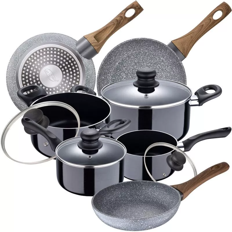 Bateria De Cocina 8 Piezas San Ignacio Porto De Aluminio Prensado Con Juego De Sartenes (22/24/26 Cm) San Ignacio Daimiel En Aluminio Forjado En Oferta Bateria De Cocina 8 Piezas San Ignacio Porto De Aluminio Prensado Con Juego De Sartenes (22/24/26 Cm) San Ignacio Daimiel En Aluminio Forjado Barato