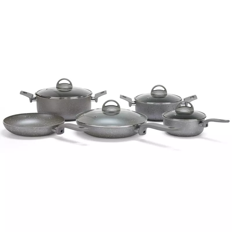 Batería Juego De Ollas Sartenes Tapas Cucharones Antiadherentes 12 Piezas Sfiziosa Stone En Oferta Batería Juego De Ollas Sartenes Tapas Cucharones Antiadherentes 12 Piezas Sfiziosa Stone Barato