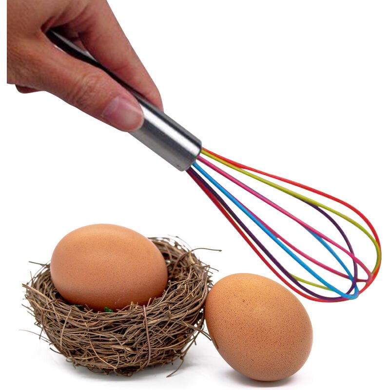 Batidor de huevos de silicona