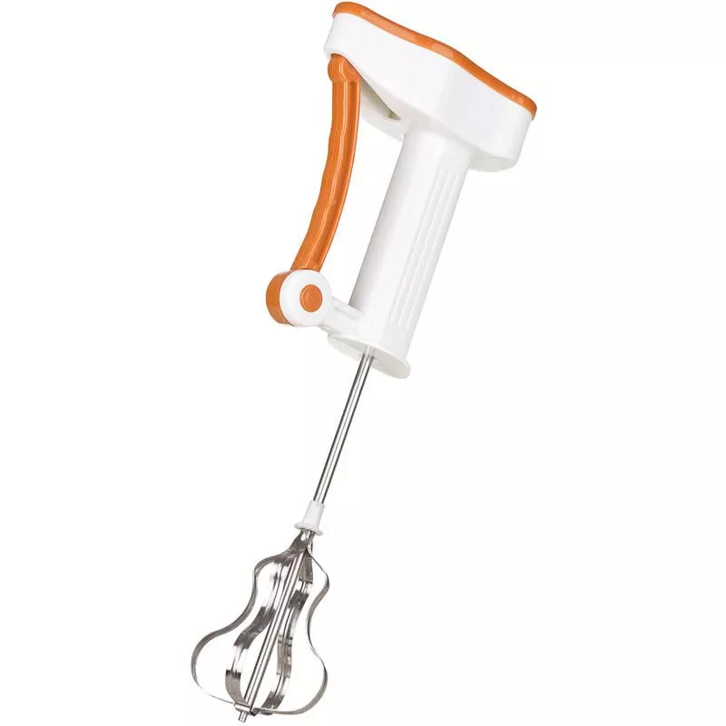 Batidora de Mano para Huevos Crema Batidos Harina para Cocina Panaderia Tienda de Bebidas Practica Facil Operacion Naranja