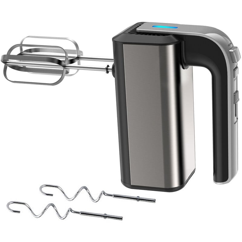 Batidora de mano electrica Batidora de mano Turbo de cocina de 5 velocidades Acero inoxidable 800W con 2 batidores 2 Ganchos de masa para batir barato