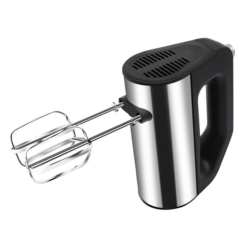 Batidora de mano electrica de 5 velocidades Batidores y batidor de alambre trenzado de acero inoxidable Negro barato