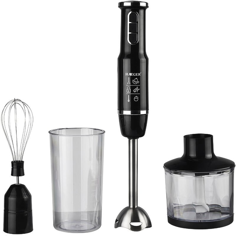 Batidora de mano multiusos 750W 3 velocidades ajustable con molinillo de alimentos Recipiente Batidor de huevos Sin BPA