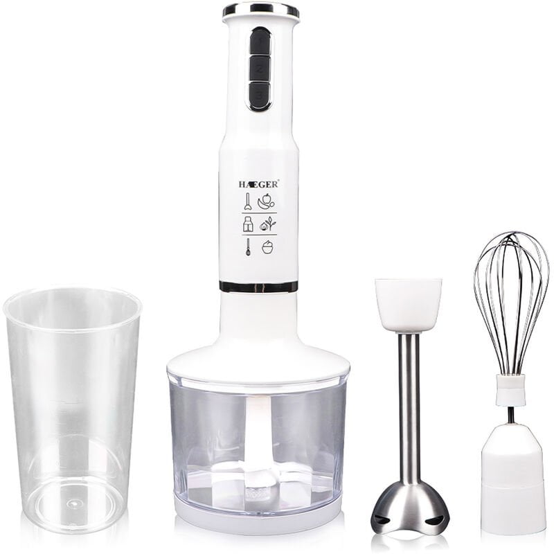 Batidora de mano multiusos 750W 3 velocidades ajustable con molinillo de alimentos Recipiente Batidor de huevos Sin BPA