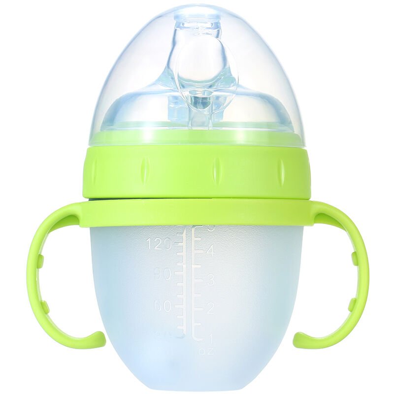 Biberon de agua para bebe de 150 ml / 5 oz con pajita Biberones de leche de boca ancha A prueba de fugas No toxico Sin olor Vasos de paja portatiles barato