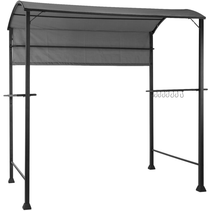 Blumfeldt - Steakhouse Techo para grill 220x215x140cm PE 180 g/m² Acero ignífugo Gris barato