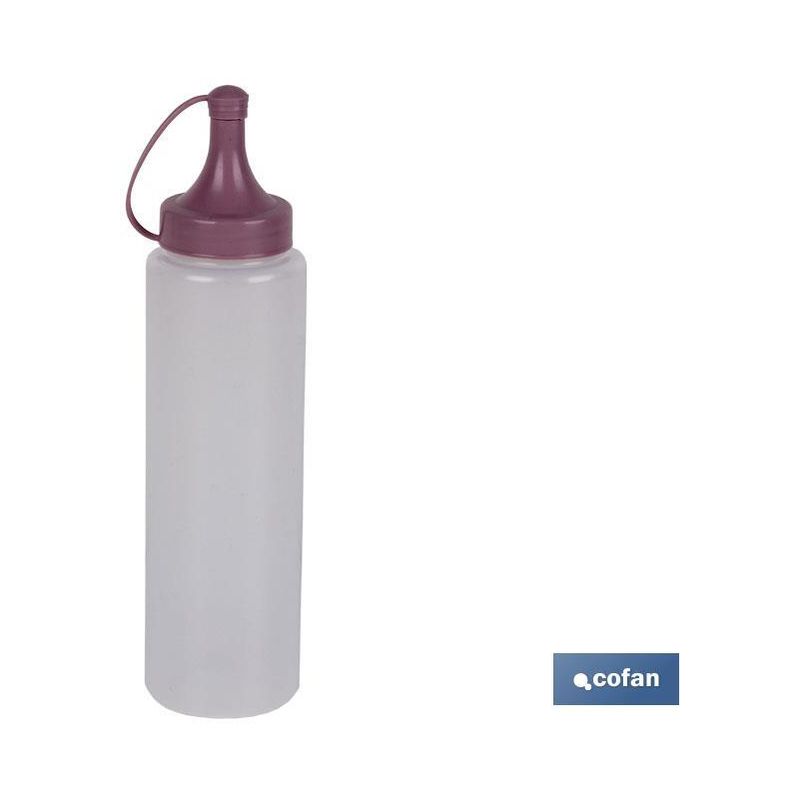 Botella aceitera | Modelo Albahaca | Botella para Salsas o Aceites| Botella Exprimible de Plástico | Color Rosa Palo barato