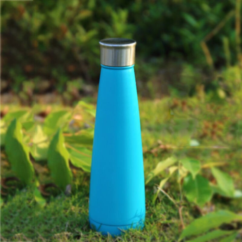 Botella de agua Acero inoxidable 450 ml Botella de agua con aislamiento al vacio Se mantiene fria y caliente durante 24 horas barato