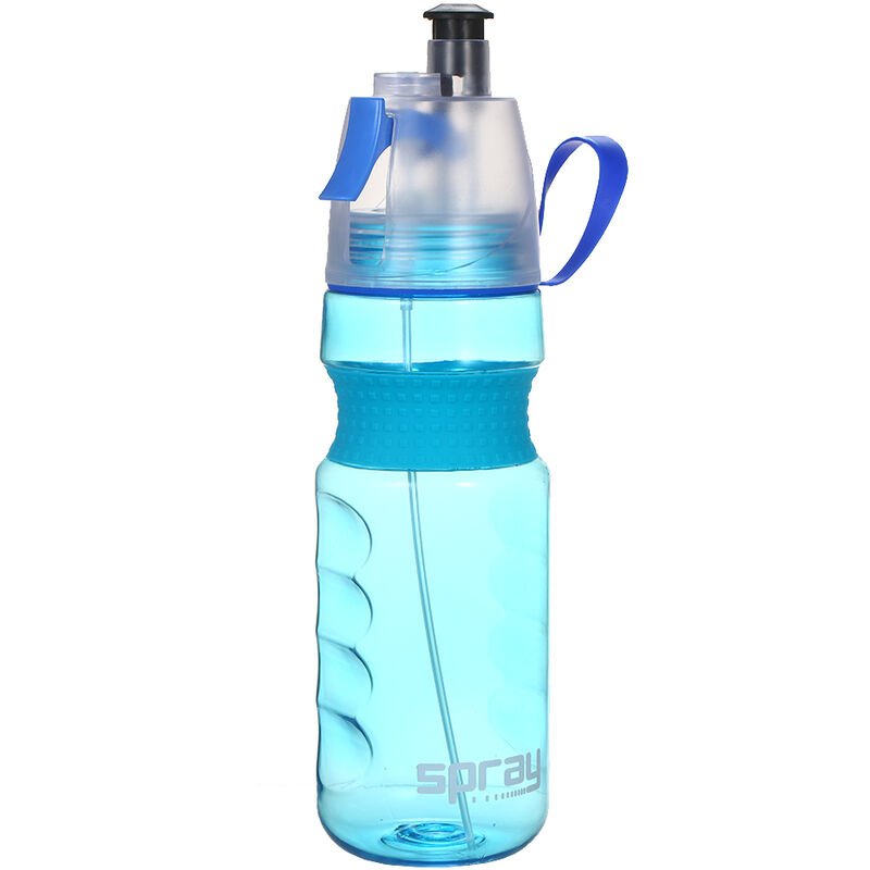 Botella de agua deportiva de 800 ML 2 en 1 Botella de nebulizacion y bebida aislada portatil multifuncional para andar en bicicleta Caminar Correr barato