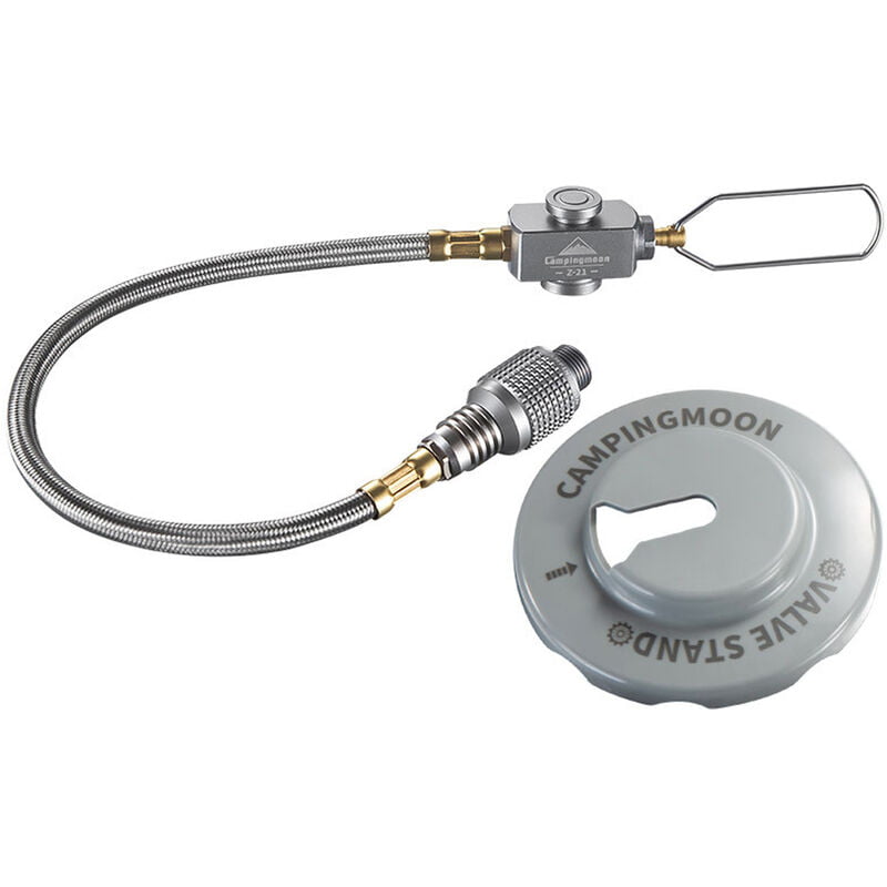 CAMPINGMOON acampan Gases estufas adaptador planas Gases Tanques alambre de la conexion con la valvula plana Gases Tanques Line Connection