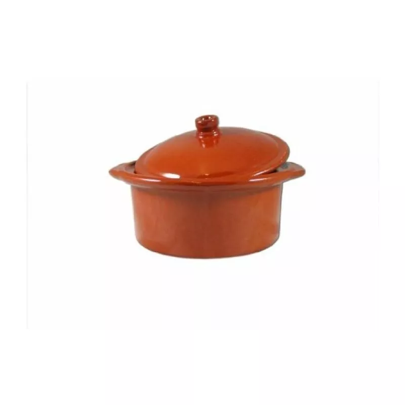 Cazuela + Tapa Barro 3,5 L 27X11 Cm En Oferta Cazuela + Tapa Barro 3