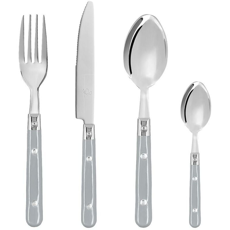 CUBIERTOS 24 PIEZAS CLASSIC Color - Gris barato