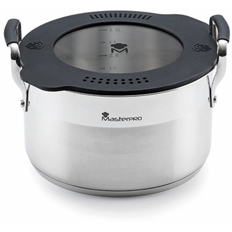 Cacerola 20cm acero inox inducción c/tapa barato