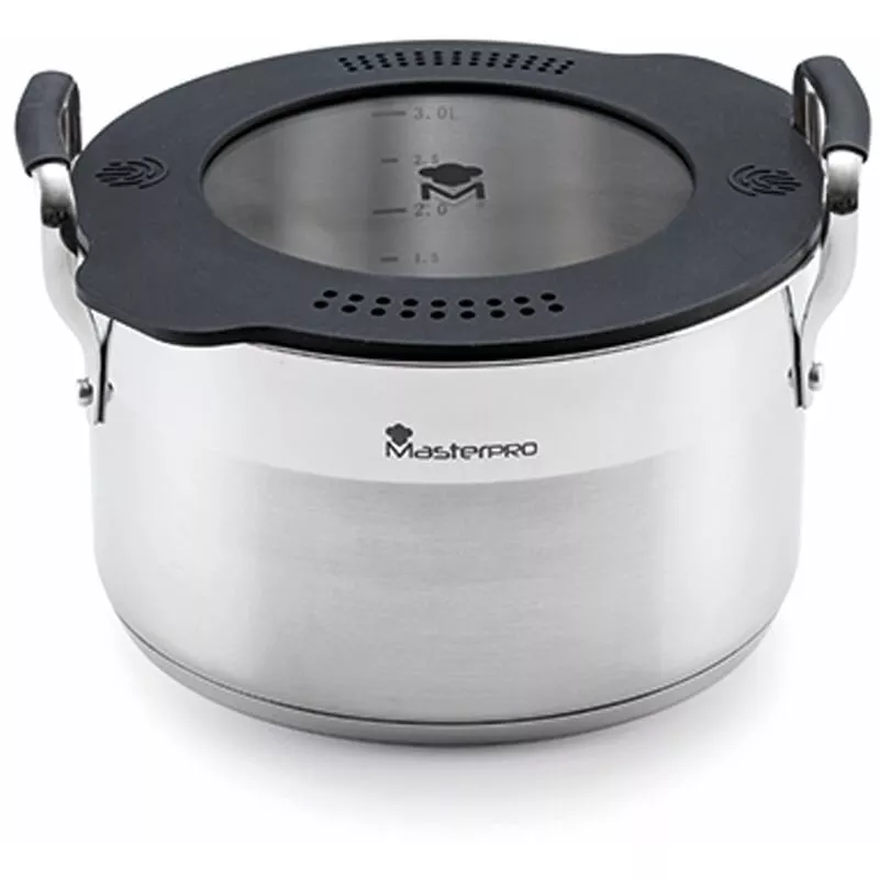 Cacerola 20cm acero inox inducción c/tapa barato