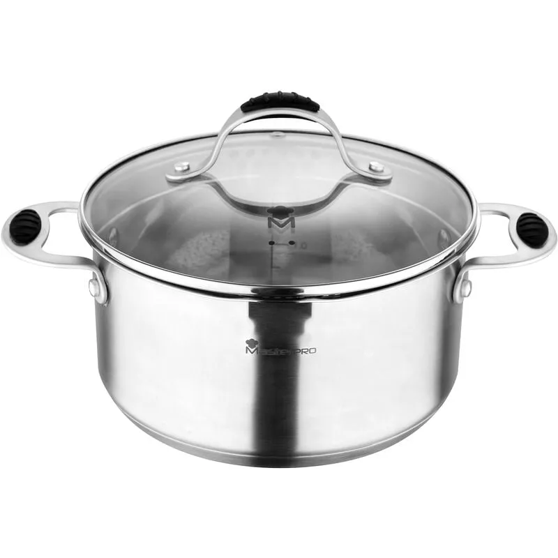 Cacerola 24X12Cm 5,2L Acero Inox Ind C/Tapa Foodies Mp En Oferta Cacerola 24X12Cm 5