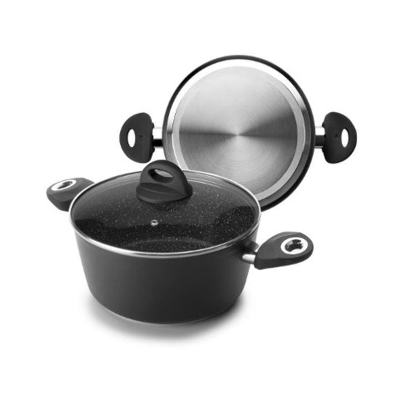 Cacerola Alta 24Cm Con Tapa Induccion Aluminio Forjado Natura - Ibili barato