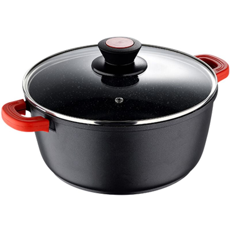 Cacerola Aluminio Fundido Alta Calidad 24X10.5 cm Con Tapa Inducción Chroma - Bergner barato