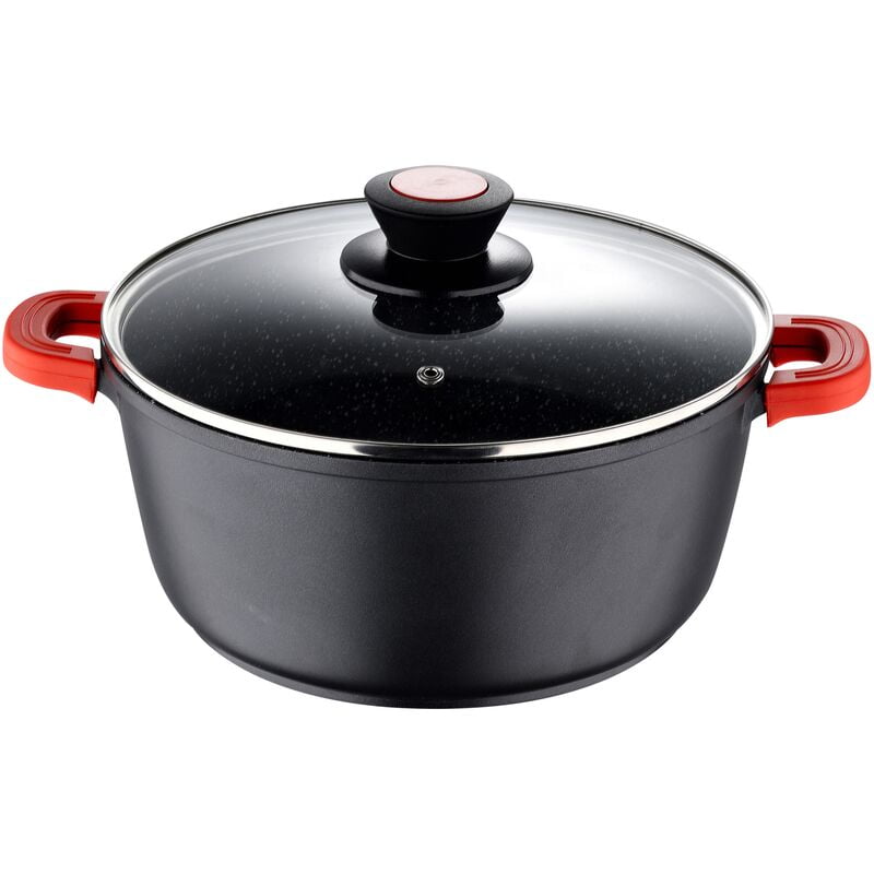 Cacerola Aluminio Fundido Alta Calidad 28X12.5 cm Con Tapa Inducción Chroma - Bergner barato
