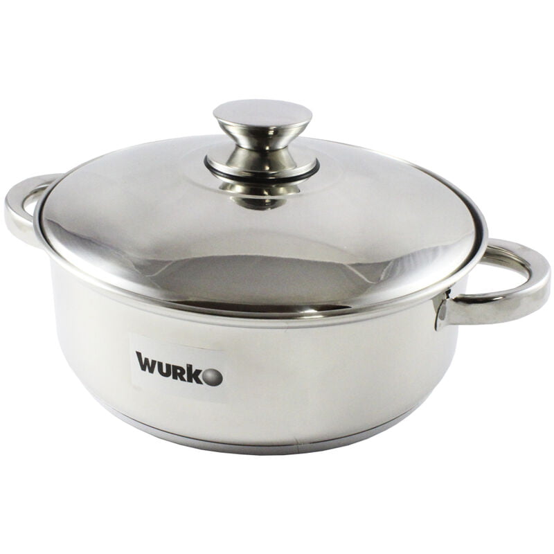 Cacerola Inoxidable Semiabombada Kora 32 Cm barato