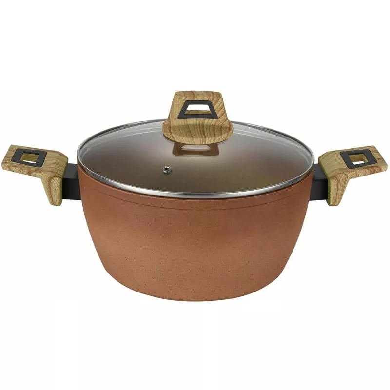 Cacerola Terracota Con Tapa 28 Cm - Amercook En Oferta Cacerola Terracota Con Tapa 28 Cm - Amercook Barato