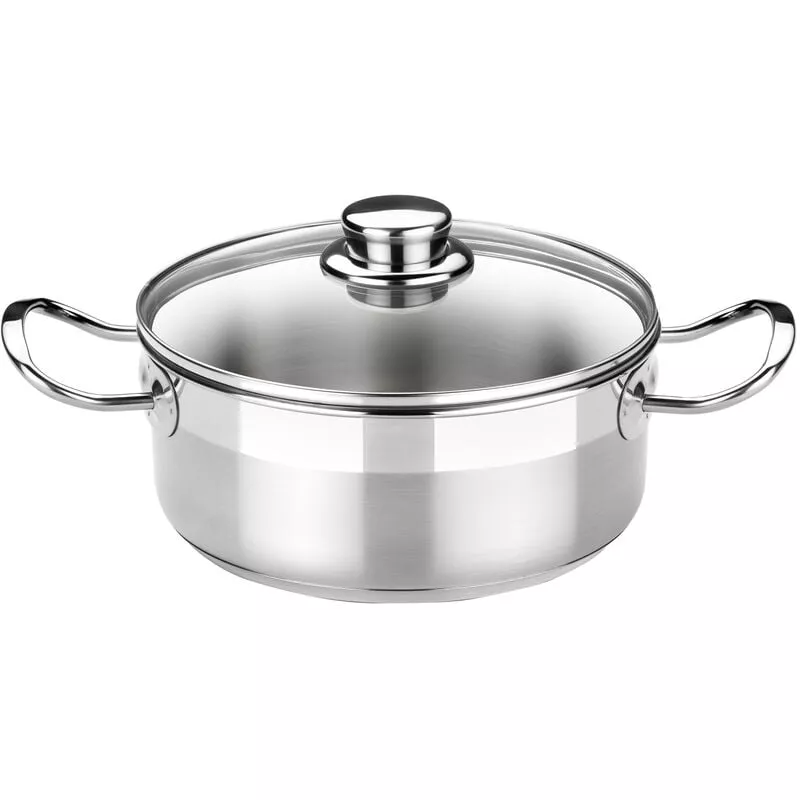 Cacerola Profesional De Acero Con Tapa De Cristal Ø30Cm. ( A340337) - Bra En Oferta Cacerola Profesional De Acero Con Tapa De Cristal Ø30Cm. ( A340337) - Bra Barato