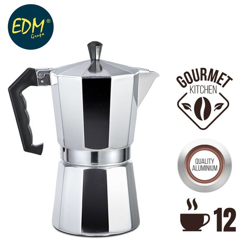 Cafetera Aluminio 12 Tazas - Edm barato