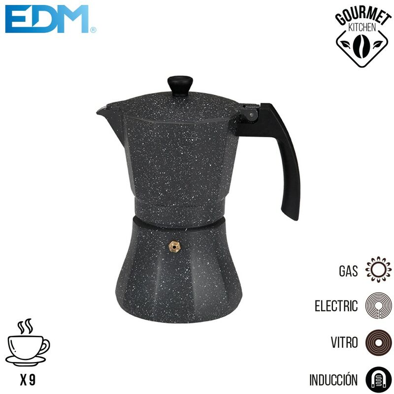 Cafetera De Aluminio - 9 Tazas Induccion - Edm barato