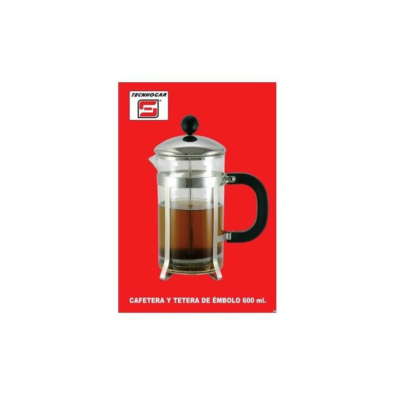 Cafetera Embolo 08Tz-600Ml - Tecnhogar barato