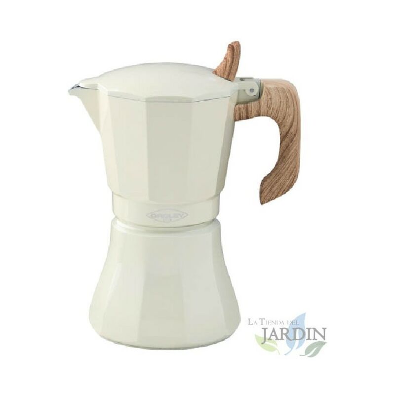 Cafetera OROLEY 9 Tazas Petra Crema. Apta para Inducción. barato