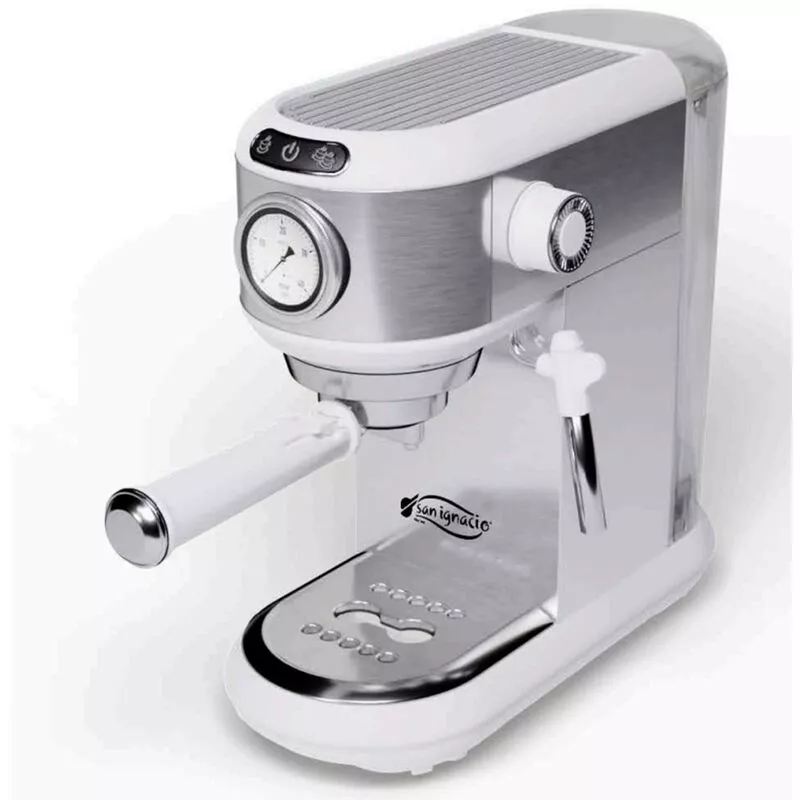 Cafetera Expreso San Ignacio Acero Inoxidable 20Bar - Vaporizador De Leche - Bomba Italiana - Calienta Tazas Superior - En Oferta Cafetera Expreso San Ignacio Acero Inoxidable 20Bar - Vaporizador De Leche - Bomba Italiana - Calienta Tazas Superior - Barato