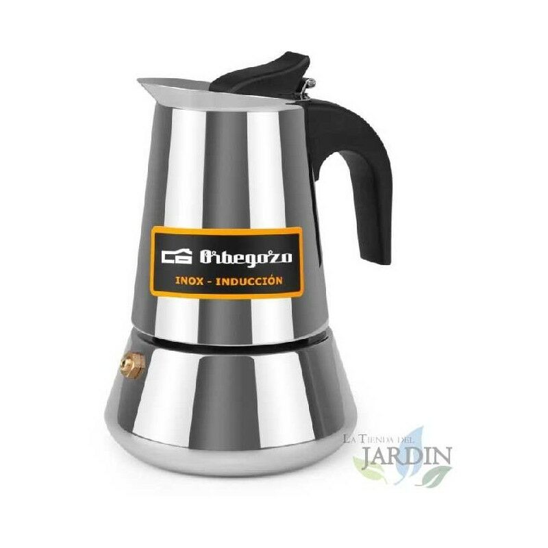 Cafetera italiana de acero inoxidable Orbegozo. Capacidad 2 tazas. barato