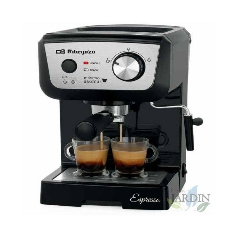 Cafetera para espresso y cappuccino Orbegozo. Bomba de alta presión 20 bar. barato