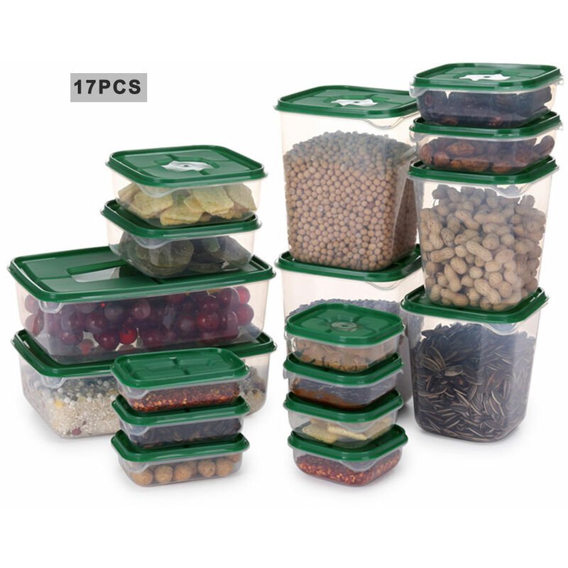 Caja de almacenamiento de alimentos de 17 piezas