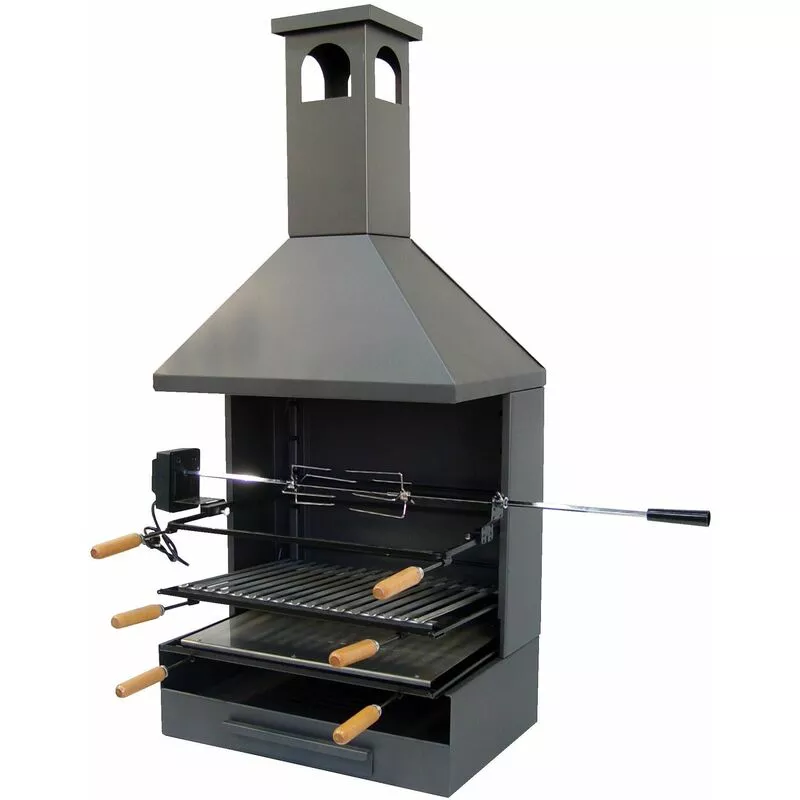 Cajón Barbacoa Con Chimenea Completa Y Bandejas De Madera 61X40X135 - Imex El Zorro En Oferta Cajón Barbacoa Con Chimenea Completa Y Bandejas De Madera 61X40X135 - Imex El Zorro Barato
