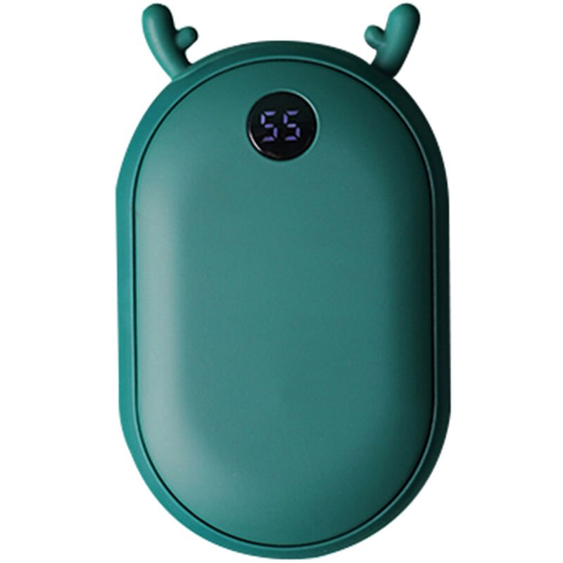 Calentadores de manos portatiles reutilizables 25-55 ℃ Ajuste de temperatura 2 en 1 Calentadores de mano de bolsillo recargables de 10000mAh barato