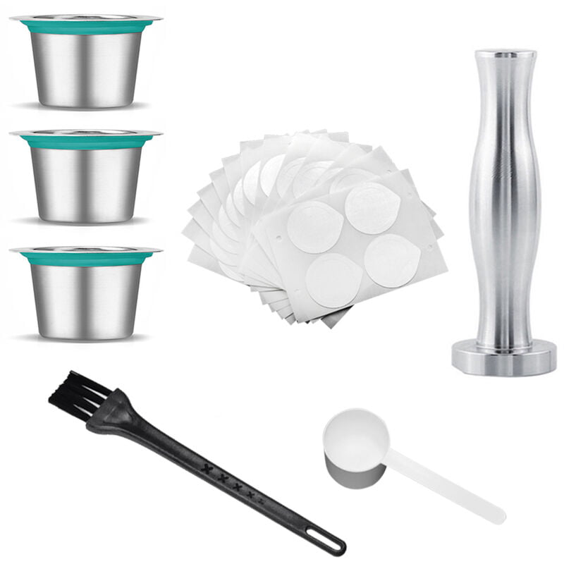 Capsulas de cafe recargables de acero inoxidable Capsulas reutilizables Filtros Tapas para maquinas Nespresso barato
