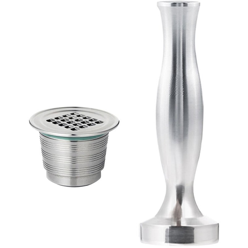 Capsulas de cafe reutilizables 304 de acero inoxidable K Cup Coffee Brewers Reemplazo para maquinas Nespresso Espresso