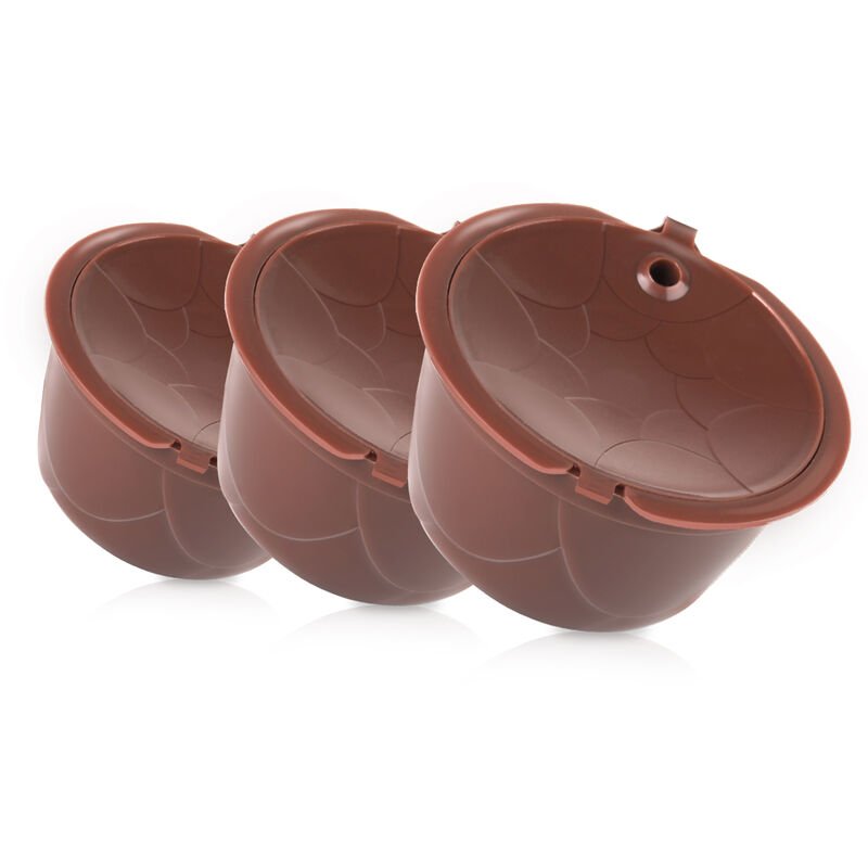 Capsulas de cafe reutilizables de 3 piezas Capsulas de cafe recargables compatibles con filtros de cafe recargables Dolce Gusto con cepillo de regalo barato