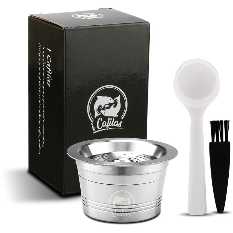 Capsulas de cafe reutilizables de acero inoxidable Filtro de taza de capsula de cafe reutilizable Compatible con Cafissimo barato