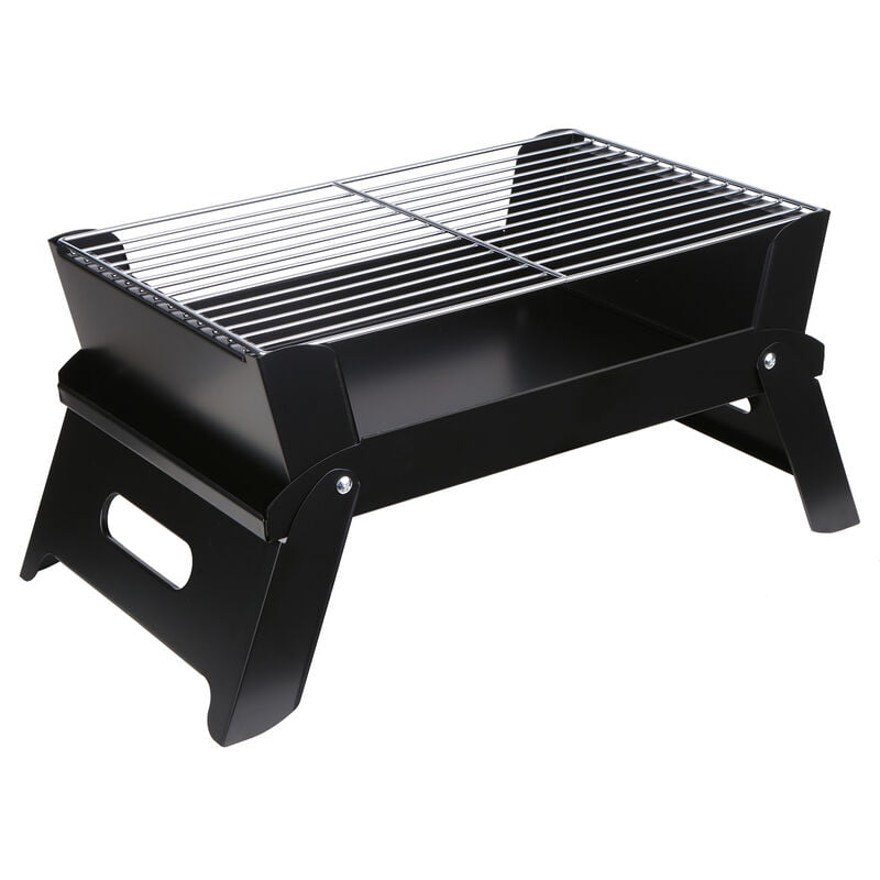 Carbon de lena plegable portatil de acero inoxidable Parrilla Parrilla de coccion de mesa Barbacoa de carbon Grill para acampar al aire libre chupar barato