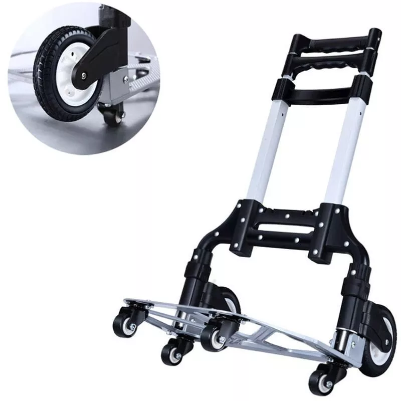Carrito De Mano Pequeno Plegable Portatil, Carrito De Compras De Supermercado Para Uso Domestico,Actualizacion De Cuatro Rondas, 2 En Oferta Carrito De Mano Pequeno Plegable Portatil
