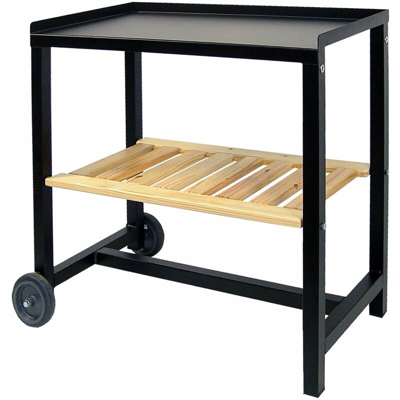 Carro con estante de madera 74x40x69 - Imex El Zorro barato