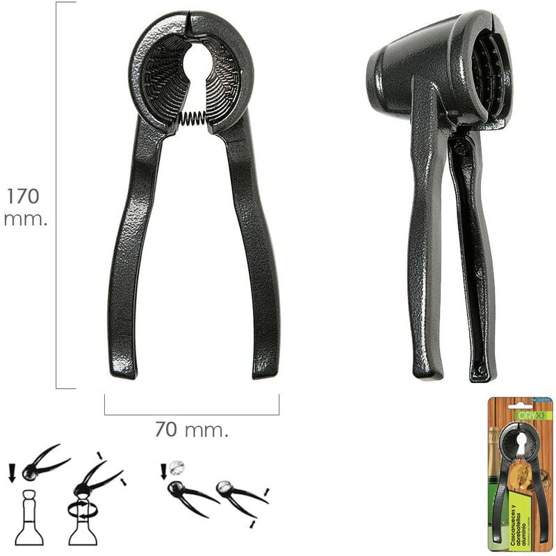 Cascanueces y abrebotellas aluminio barato