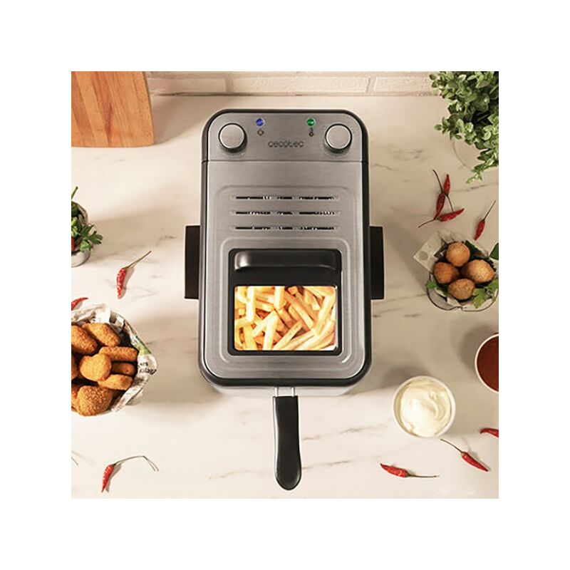 Cecotec - Freidora CleanFry Infinity 3000 3 L 2400W Acero inoxidable barato