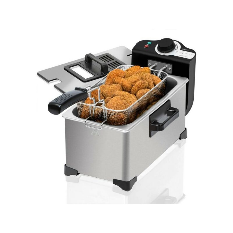 Cecotec - Freidora eléctrica cleanfry 3 l full inox barato