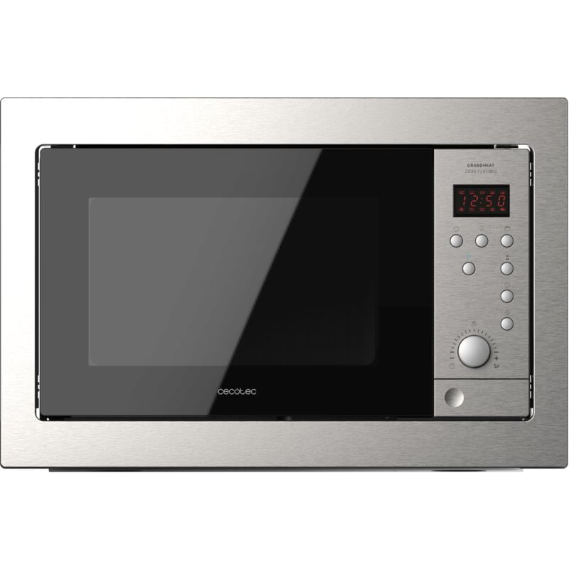 Cecotec - Microondas encastrable grandheat 2500 built-in steelblack barato
