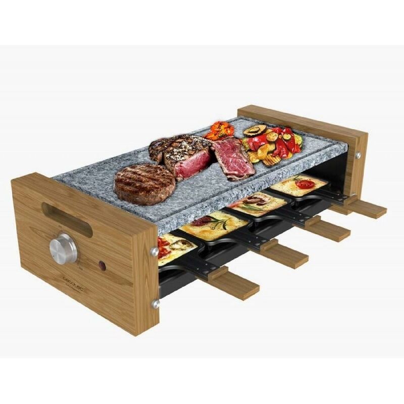 Cecotec - Raclette Cheese&Grill 8600 Wood AllStone barato