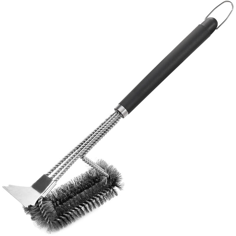 Cepillo de limpieza para parrilla 3 en 1 de alta resistencia