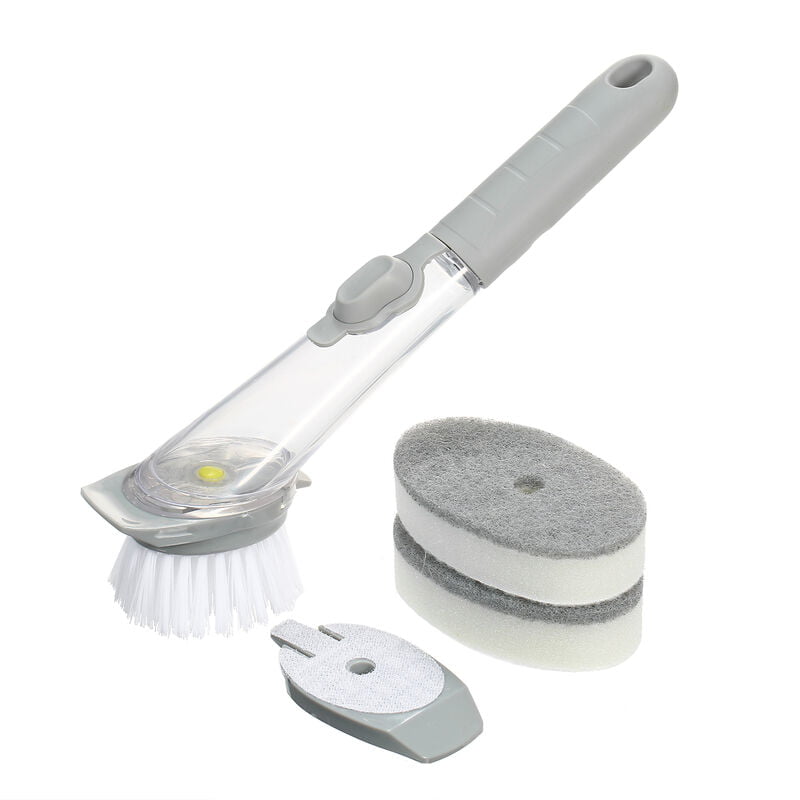 Cepillo para platos dispensador de jabon